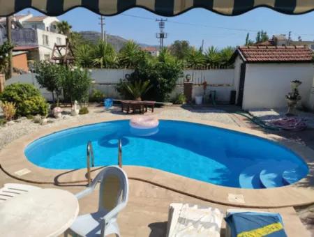 3 1 Villa With Pool In Dalaman Şerefler Neighborhood !!