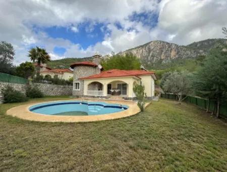 Detached Villa With Pool For Sale At Affordable Price In Dalaman Akkaya Valley