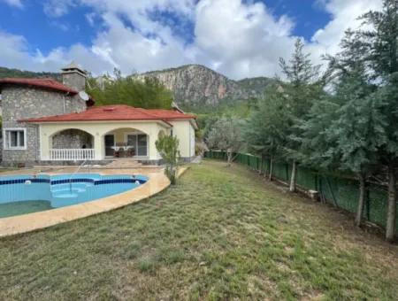 Detached Villa With Pool For Sale At Affordable Price In Dalaman Akkaya Valley