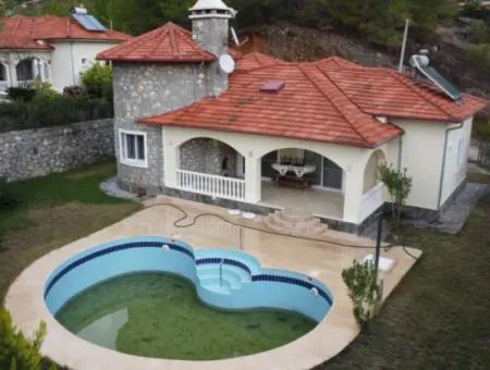 Detached Villa With Pool For Sale At Affordable Price In Dalaman Akkaya Valley